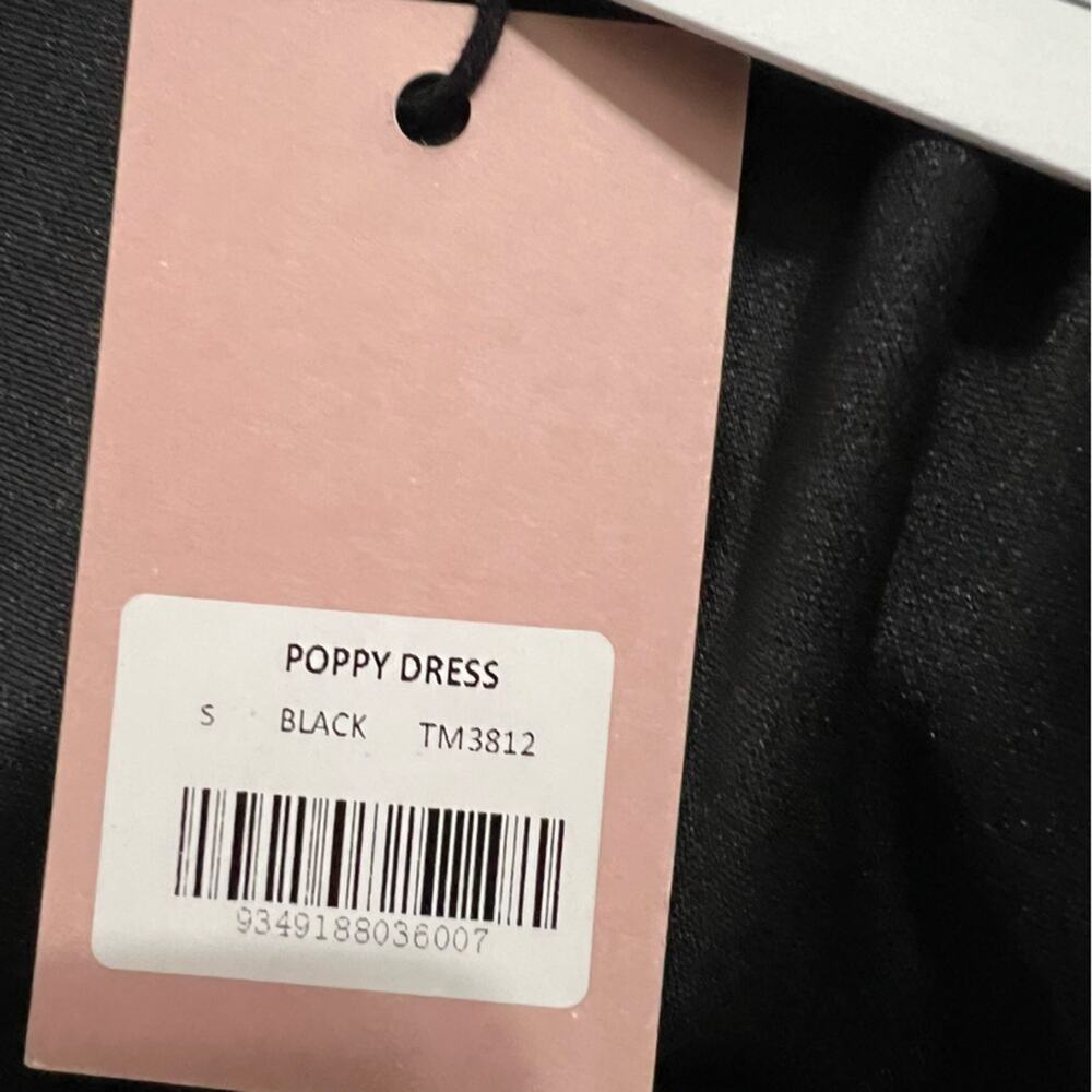 Tiger Mist Black Ribbed Cut-out Poppy Dress - Picture 12 of 14